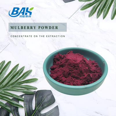 Morus Alba L Mulberry Fruit Polvo morado En lugar fresco y seco Almacenamiento