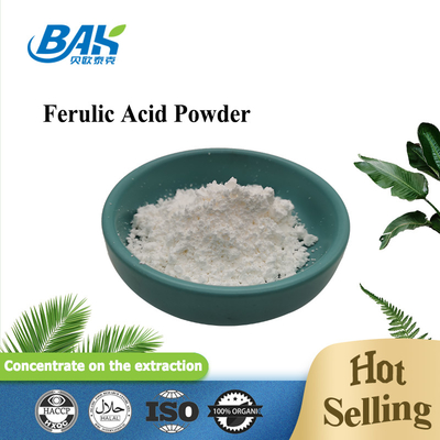 BAK a granel Ácido ferúlico natural en polvo al 98% CAS 1135-24-6