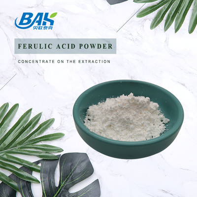 BAK a granel Ácido ferúlico natural en polvo al 98% CAS 1135-24-6