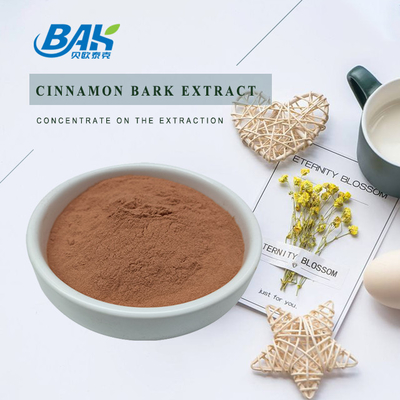 BAK Cinnamomum Cassia Presl Extracto de canela de alta calidad Polvo rojo marrón 100% Pasado 80 malla