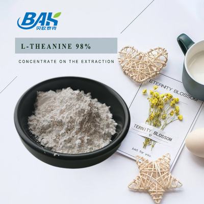 extracto herbario natural de la teanina el 98% del polvo del extracto del té verde 3081-61-6 para la dieta sana