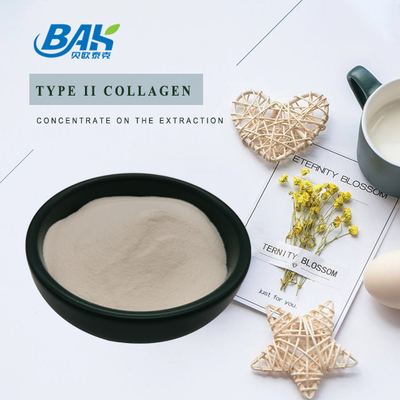 Polvo de proteína péptida 25% Extracto de cartílago Polvo de colágeno tipo II Calidad cosmética