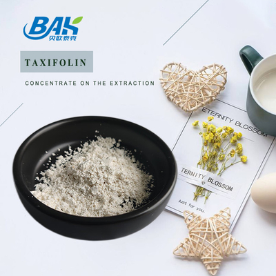 Ingredientes cosméticos naturales Taxifolin 5,7,3',4'-Flavan-On-Ol en polvo amarillo claro