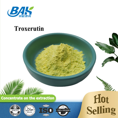 BAK Fabricación Suplementos de refuerzo inmunológico de Troxerutina Polvo amarillo CAS 7085-55-4 1.65g/Cm3