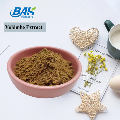 5%-98% paso 80 Mesh Corynanthe Yohimbe L polvo amarillo del extracto el 100% de Yohimbe de Brown