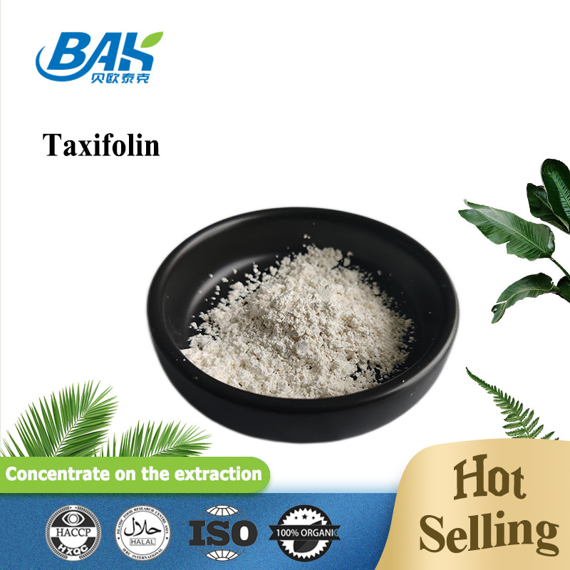 Ingredientes cosméticos naturales Taxifolin 5,7,3',4'-Flavan-On-Ol en polvo amarillo claro