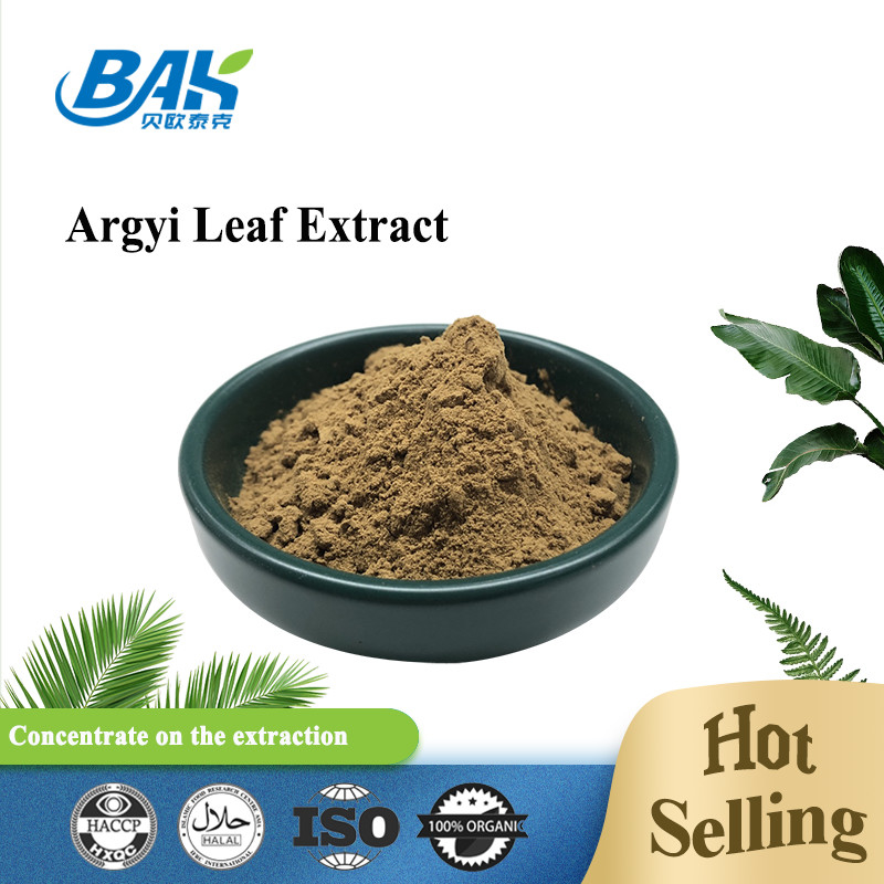 BAK High Quality Pass 80 Mesh Artemisia Argyi Extracto de hoja marrón oscuro en polvo anti cruento
