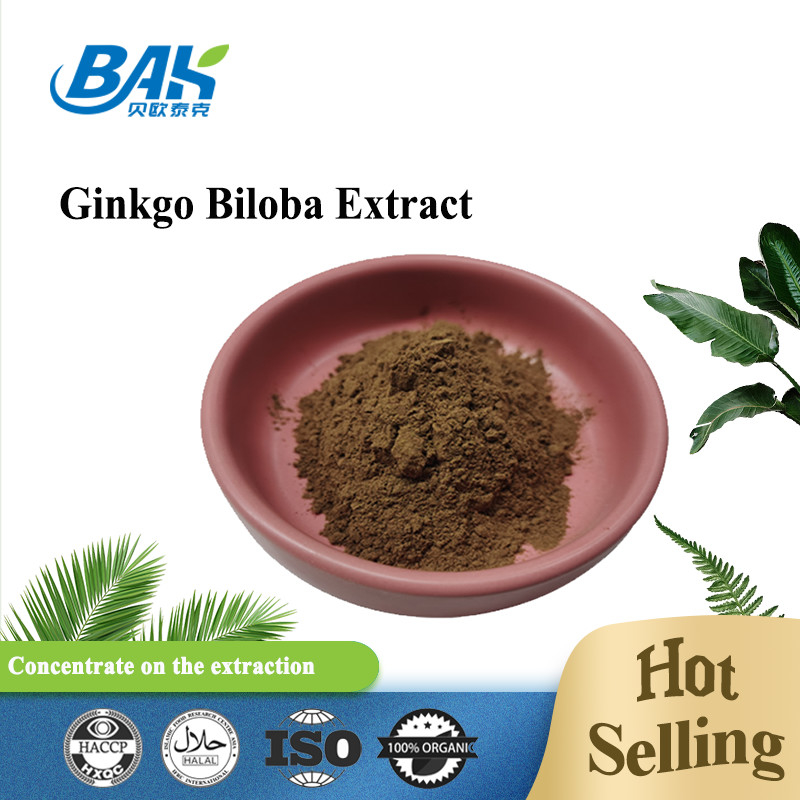CAS 90045-36-6 Extracto de Ginkgo Biloba Glicósidos de flavonas 24% Terpenos Lácteos 6%